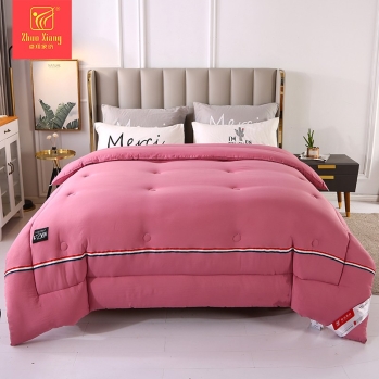 Luxury Rose Pink Quilt Comforter Sets