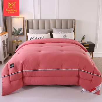 Heavy Warm Winter Pink Bed Comforter Sets Quilts